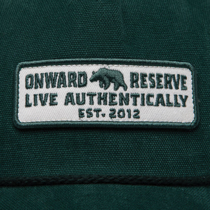 Live Authentically Oxford Rope Hat - Duck Green
