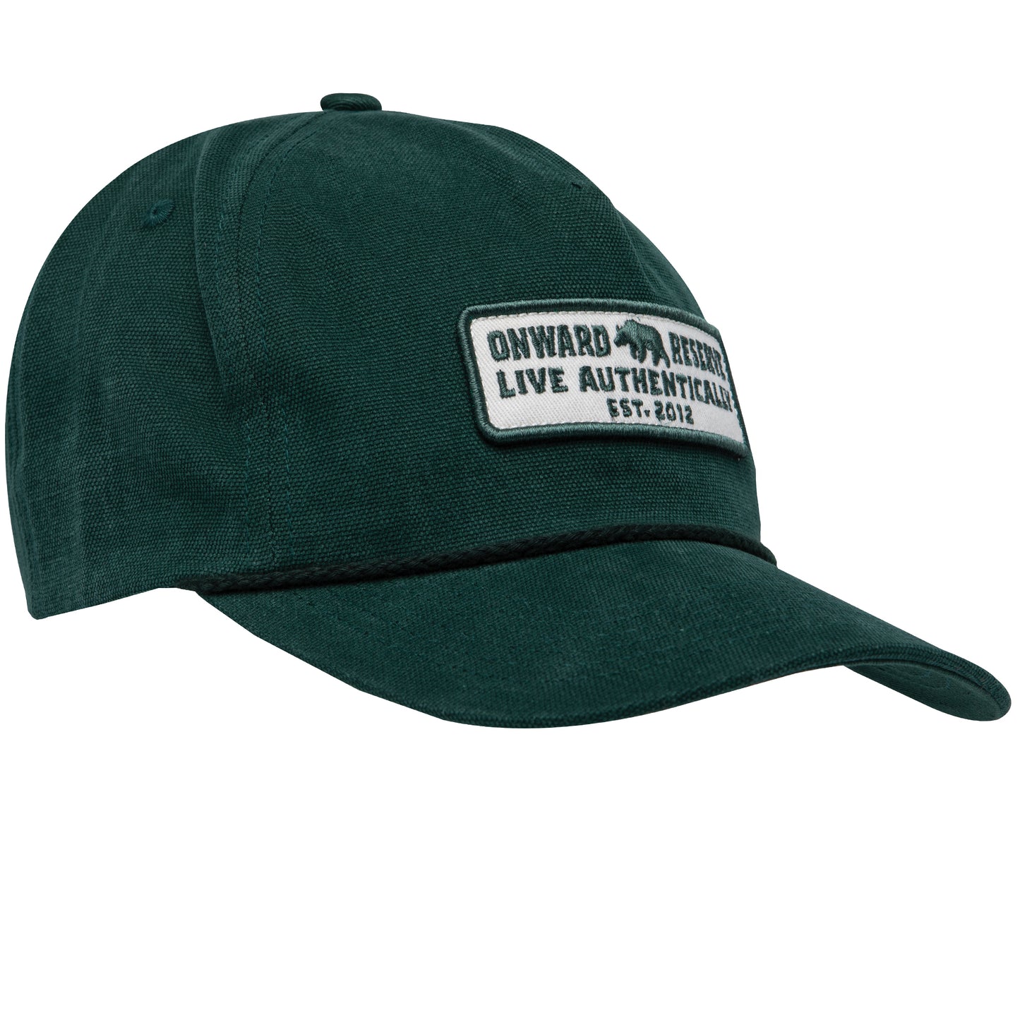 Live Authentically Oxford Rope Hat - Duck Green