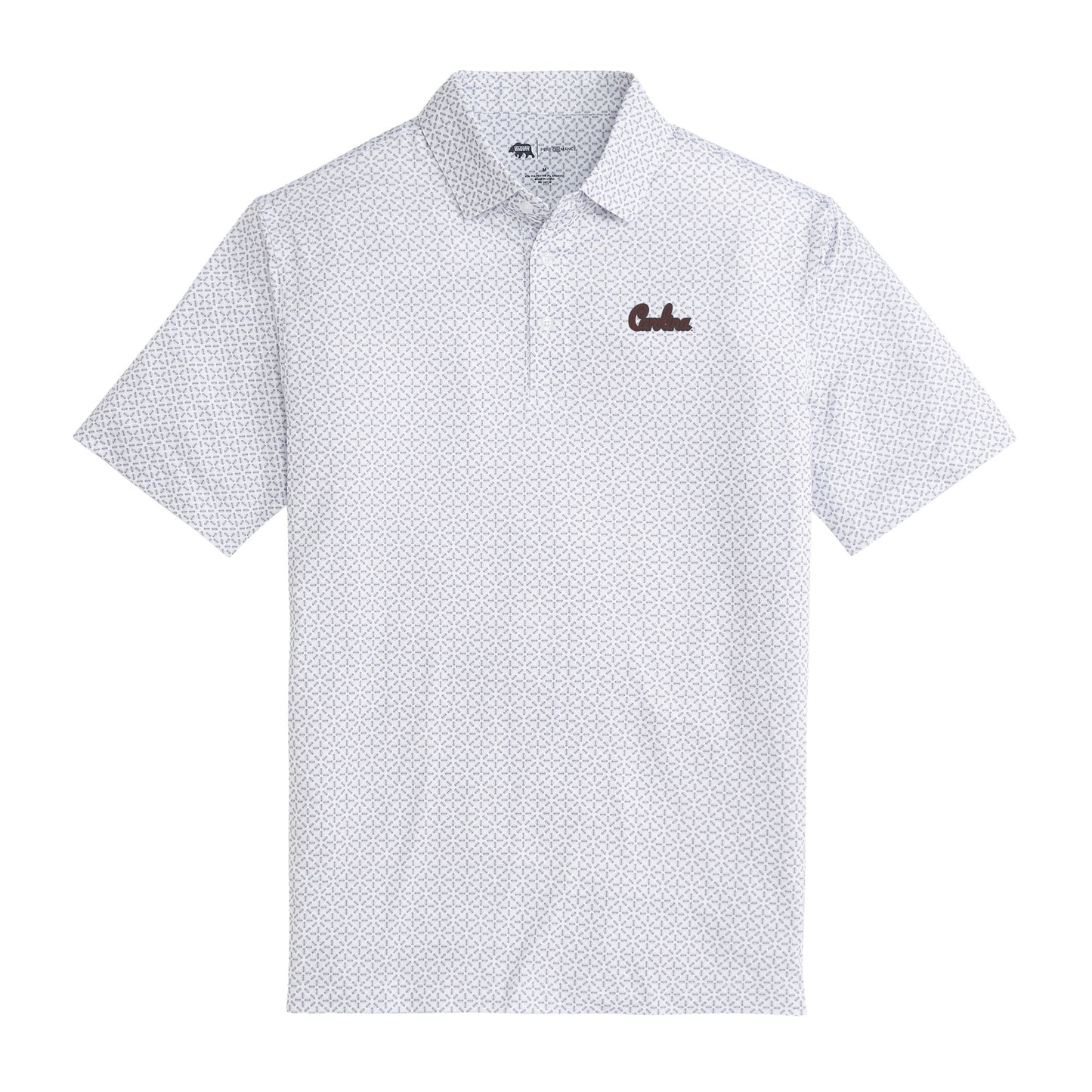 South Carolina Gameday Printed Performance Polo - White