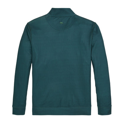 Cay Printed Performance 1/4 Zip - Mallard Green