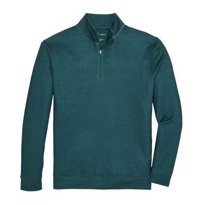 Cay Printed Performance 1/4 Zip - Mallard Green