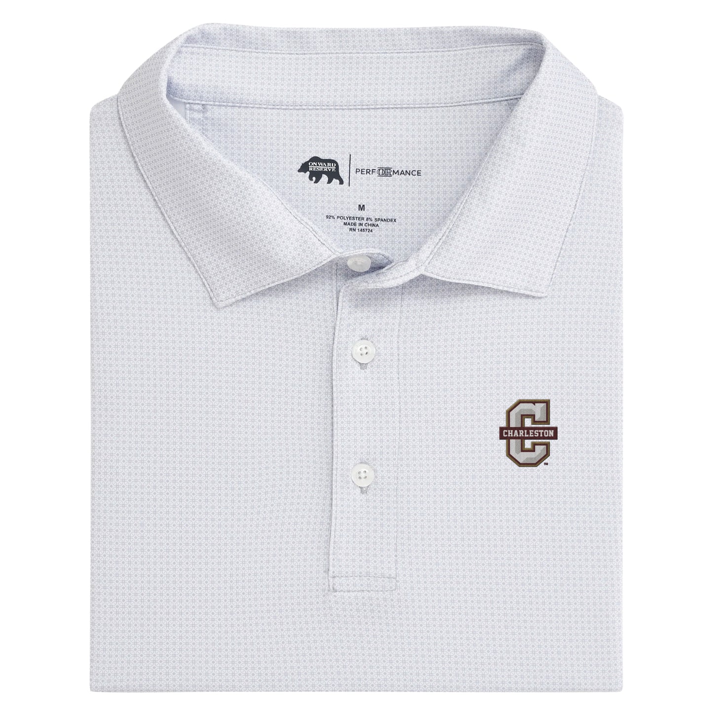 College Of Charleston Range Printed Performance Polo