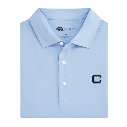 The Citadel Hairline Stripe Performance Polo