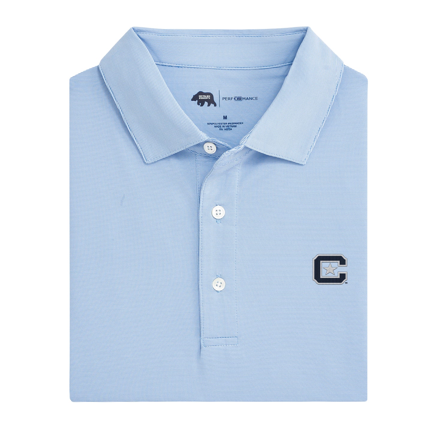 The Citadel Hairline Stripe Performance Polo – Onward Reserve