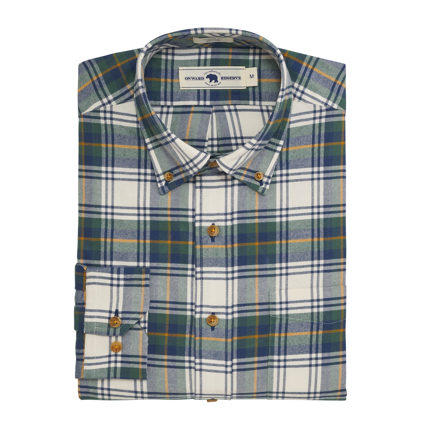 Bark Featherweight Flannel - Mallard Green
