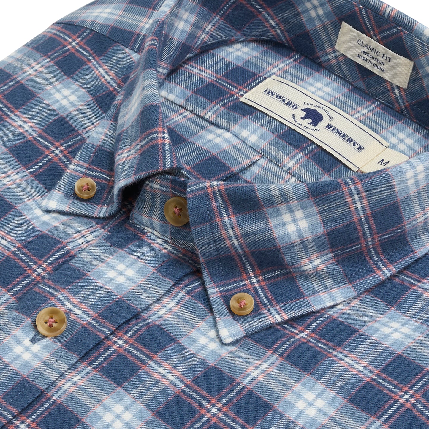 Saddle Featherweight Flannel - Naval Academy