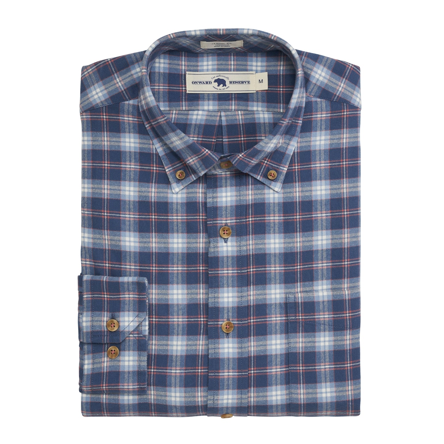 Saddle Featherweight Flannel - Naval Academy