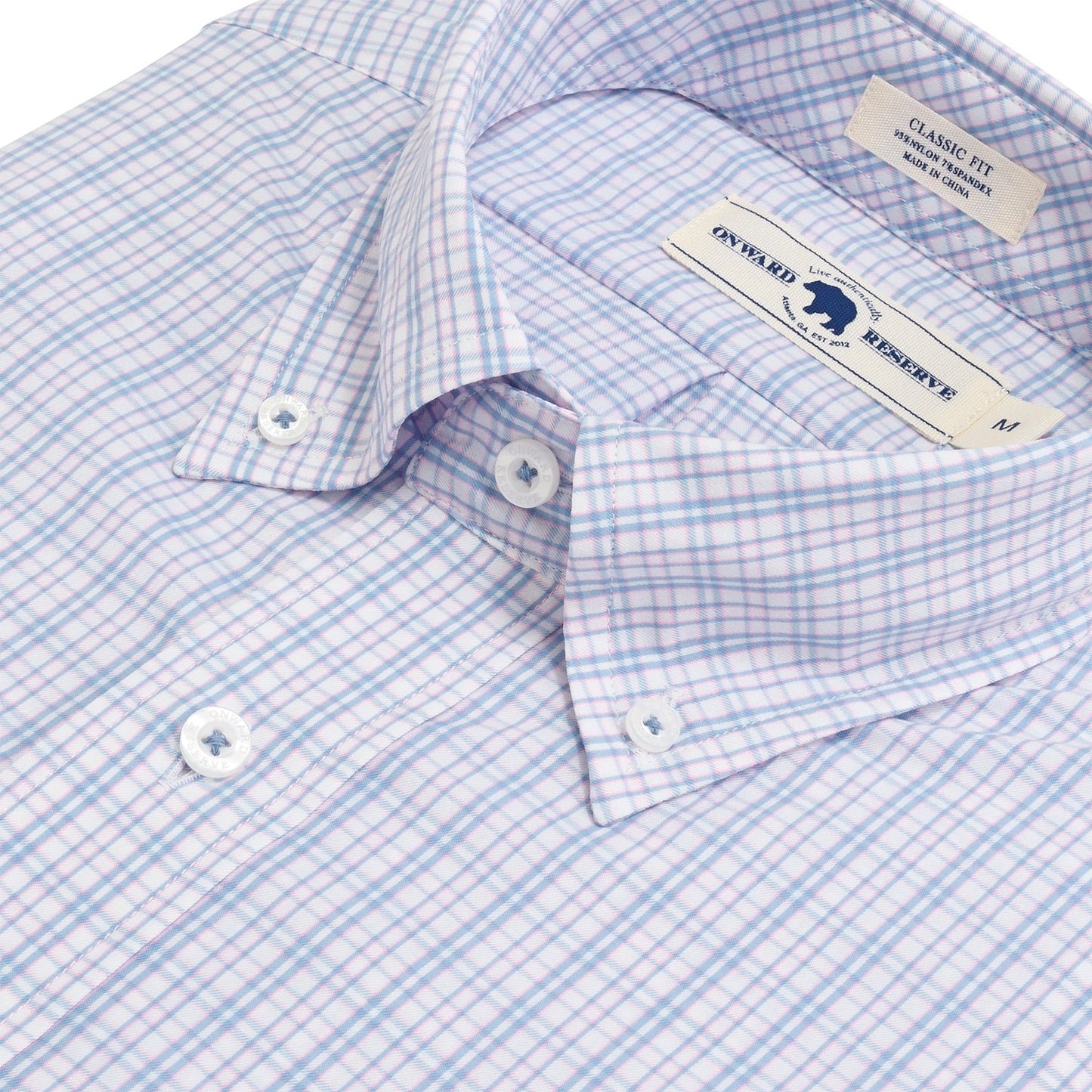 Tillery Classic Fit Performance Button Down - Flamingo Plume