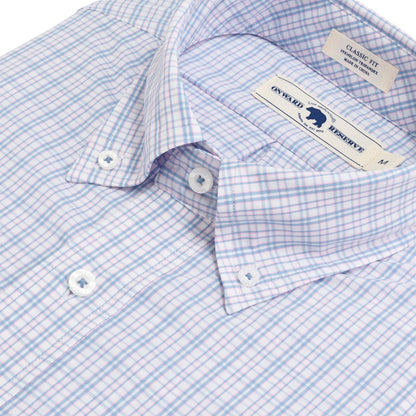 Tillery Classic Fit Performance Button Down - Flamingo Plume