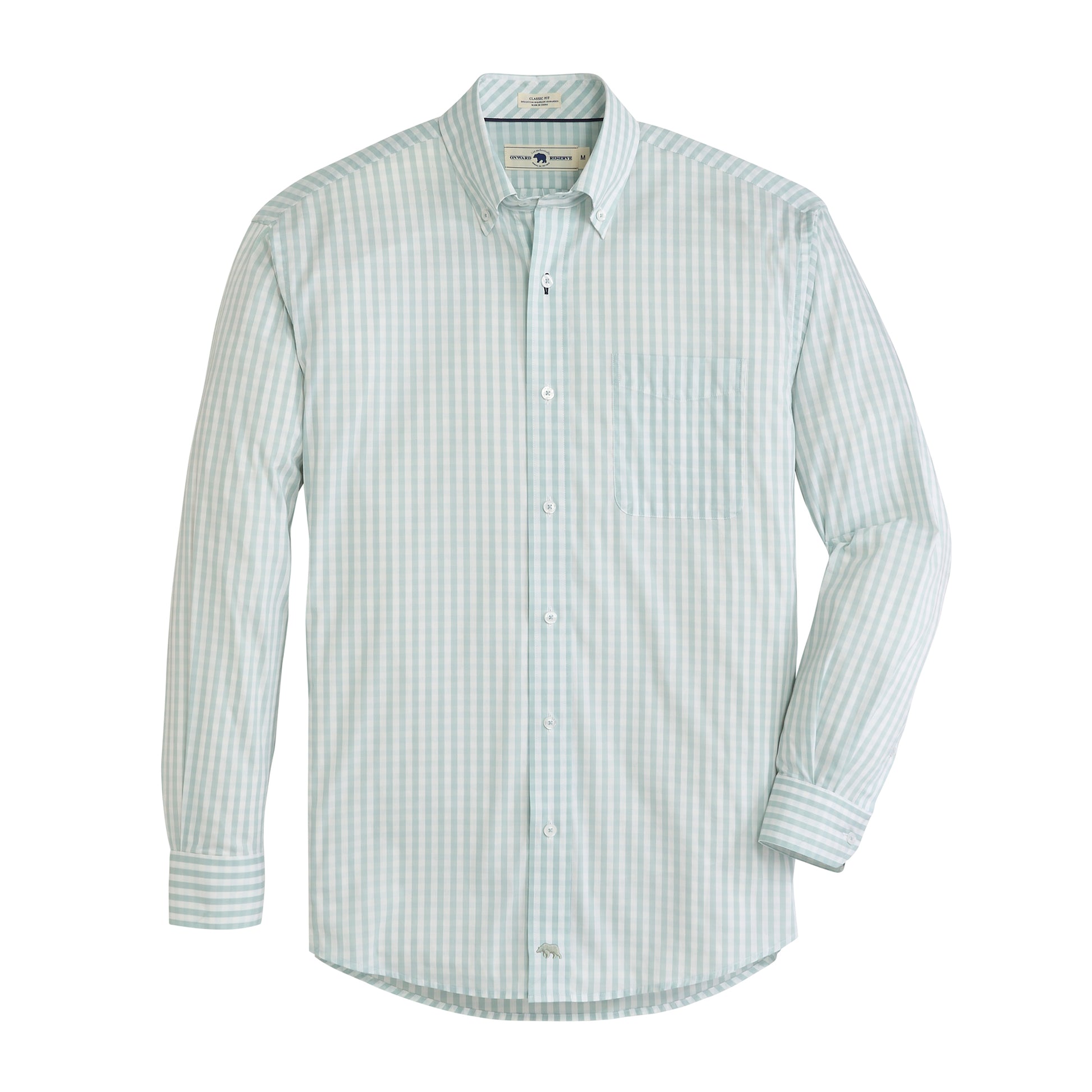 Onward Reserve Butler Classic Fit Quad Button-Down - Surf M Onward Reserve Butler Classic Fit Quad Button-Down - Surf M