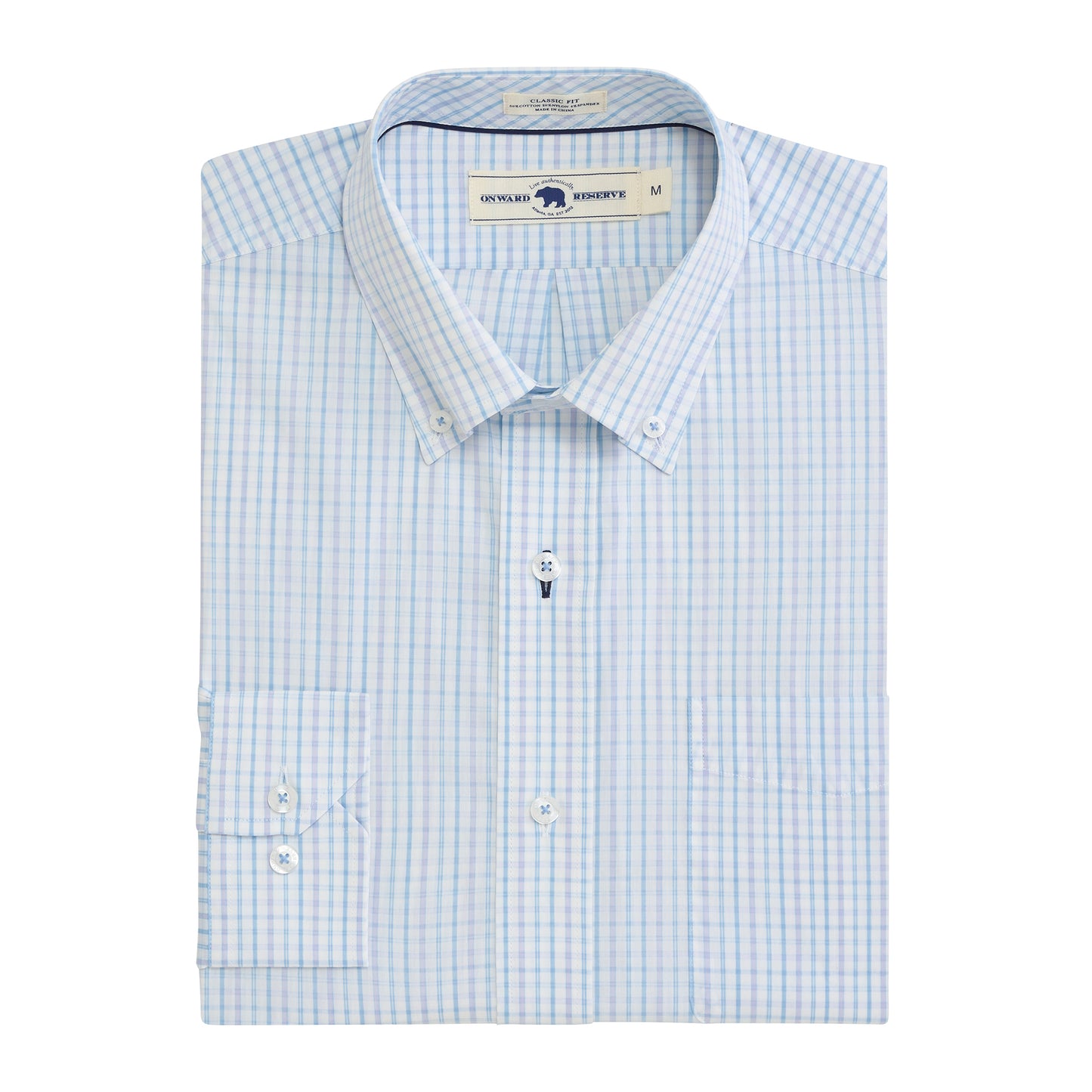 Grayton Classic Fit Quad Shirt - Iris