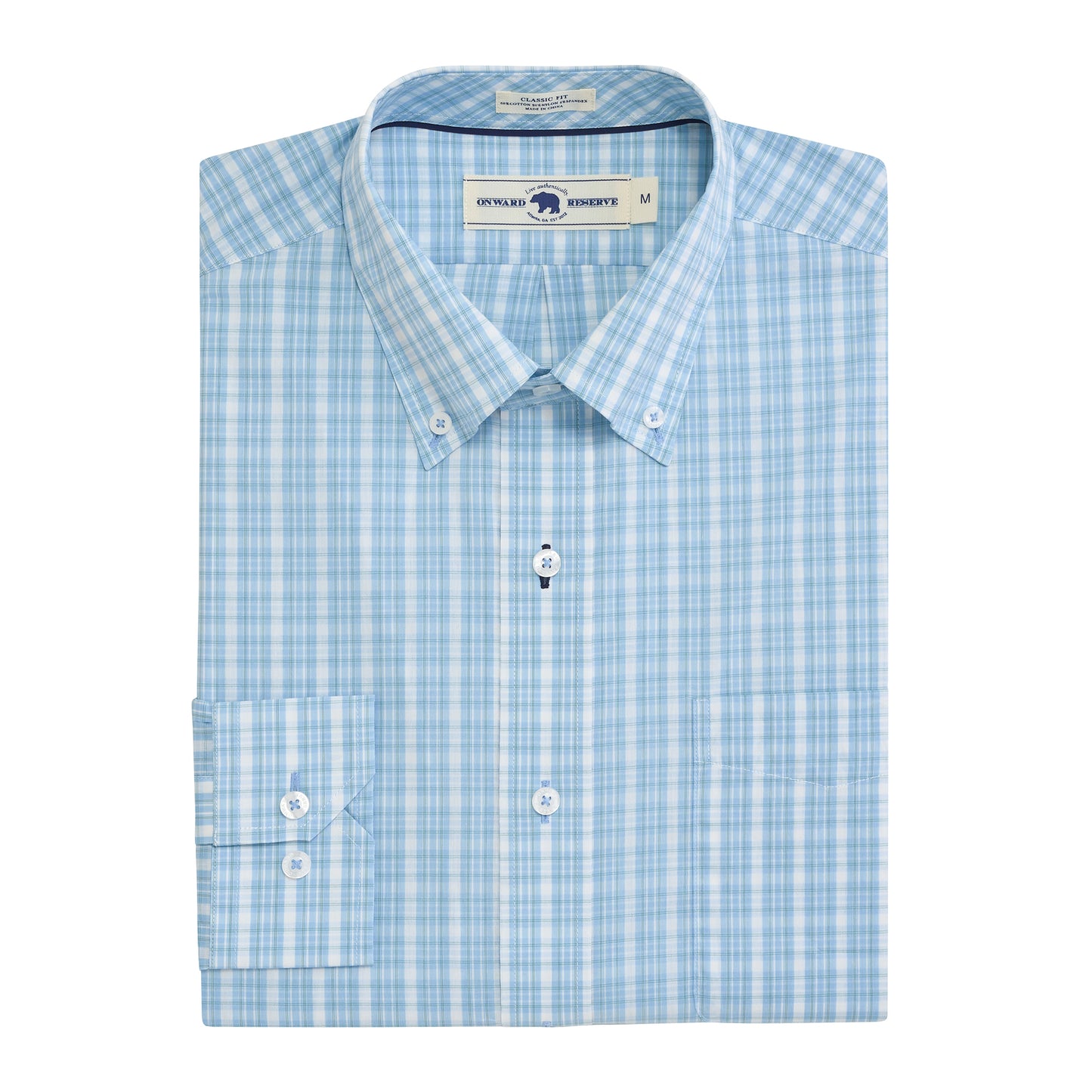 Tupelo Classic Fit Quad Shirt - Riviera