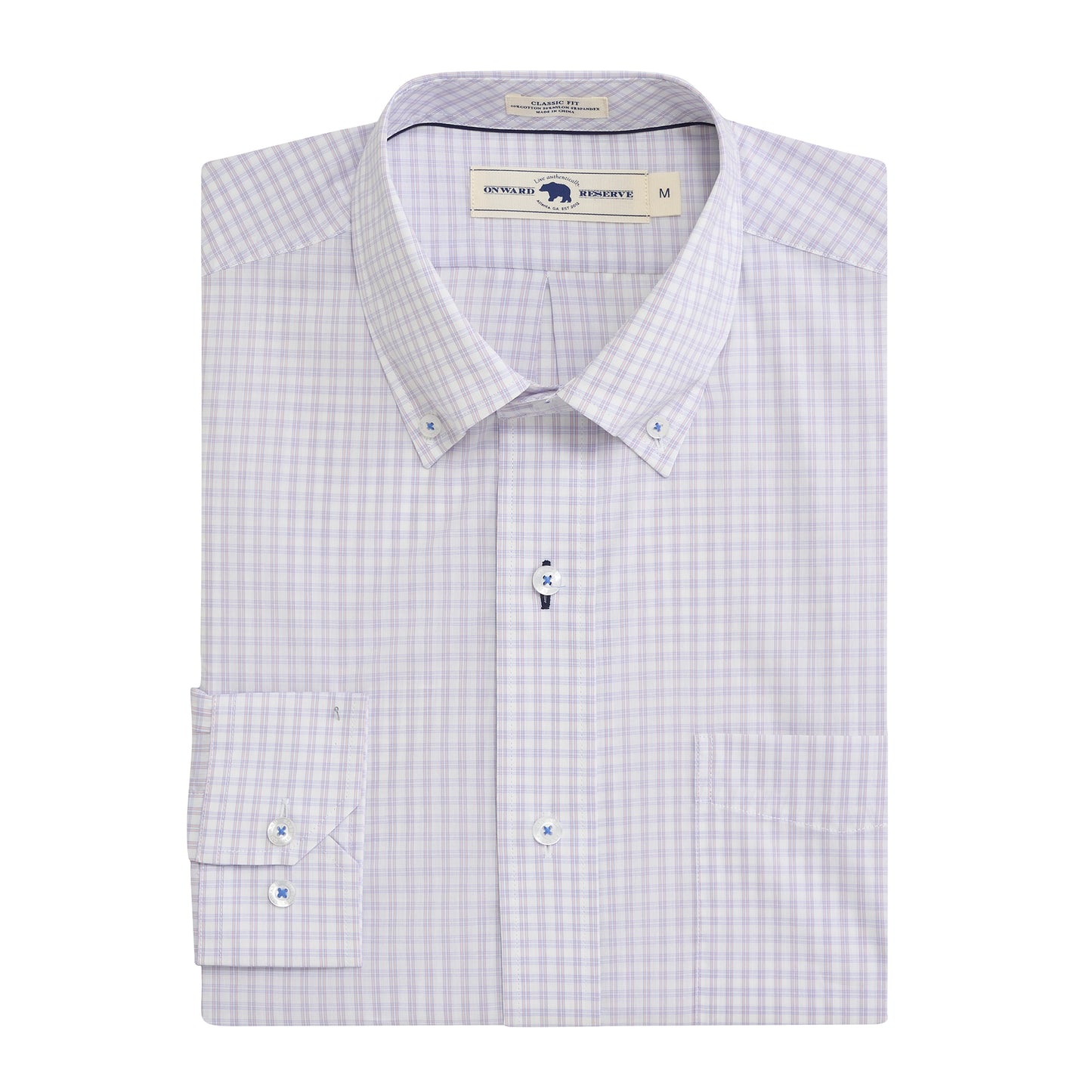 Walton Classic Fit Quad Shirt - Sea Pink