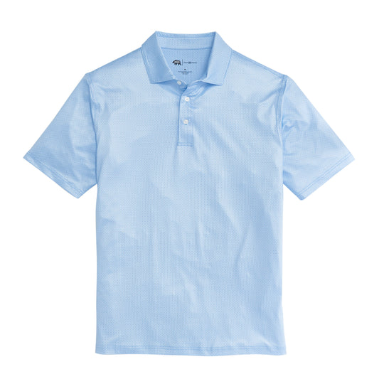 Range Printed Performance Polo - Sky