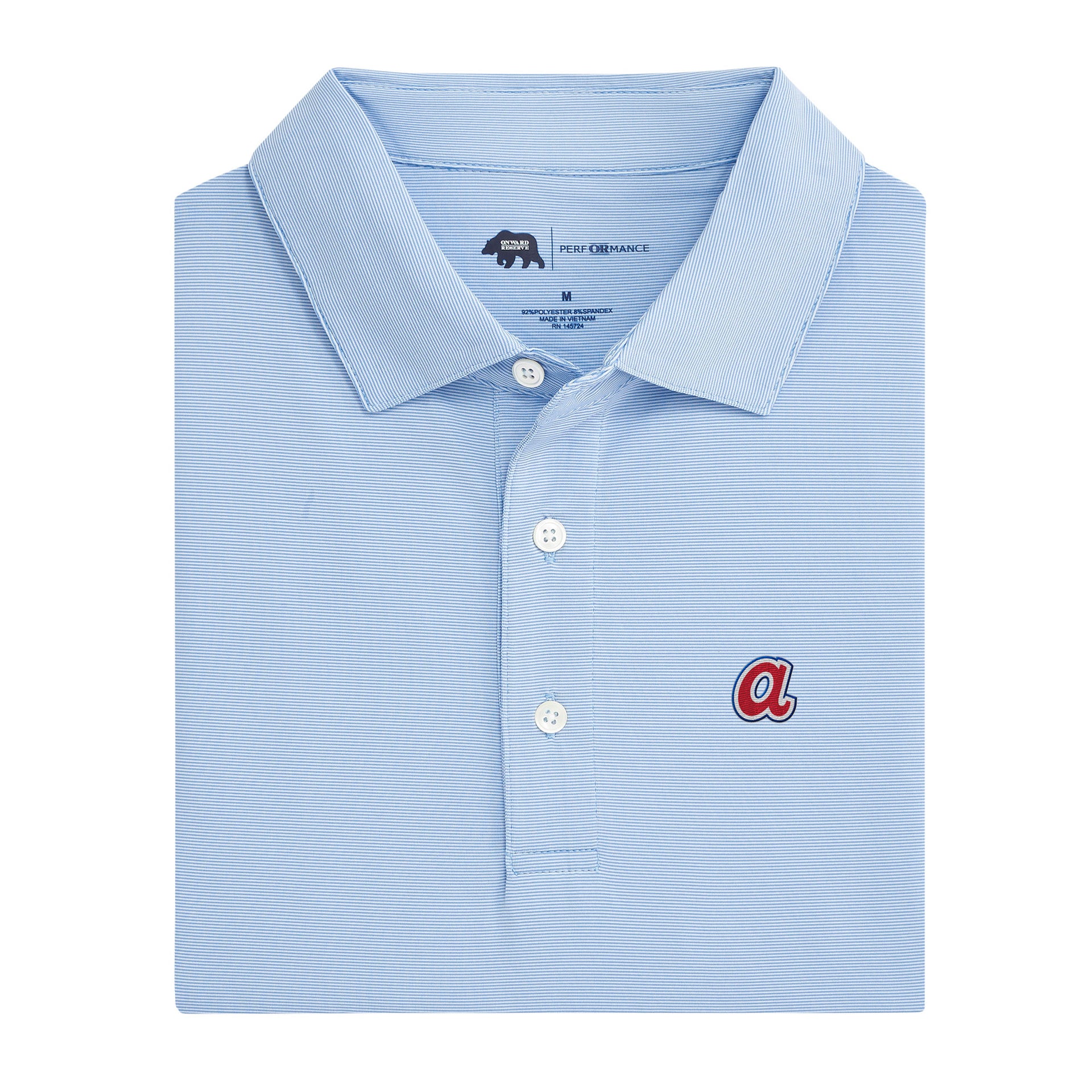 Atlanta Braves Bear Cooperstown Performance Polo – Southern Clothiers