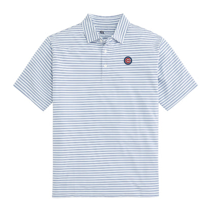 Chicago Cubs Wedge Stripe Performance Polo
