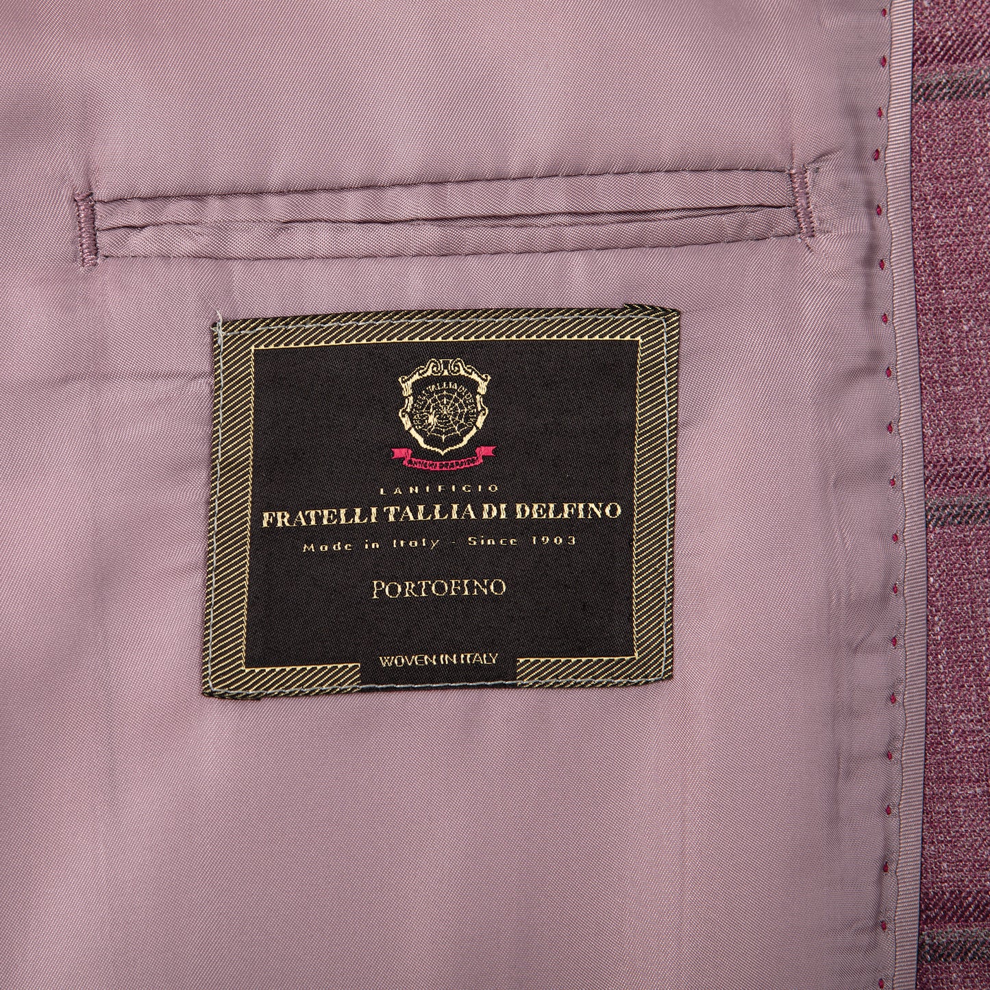 Fratelli Berry Windowpane Sport Coat