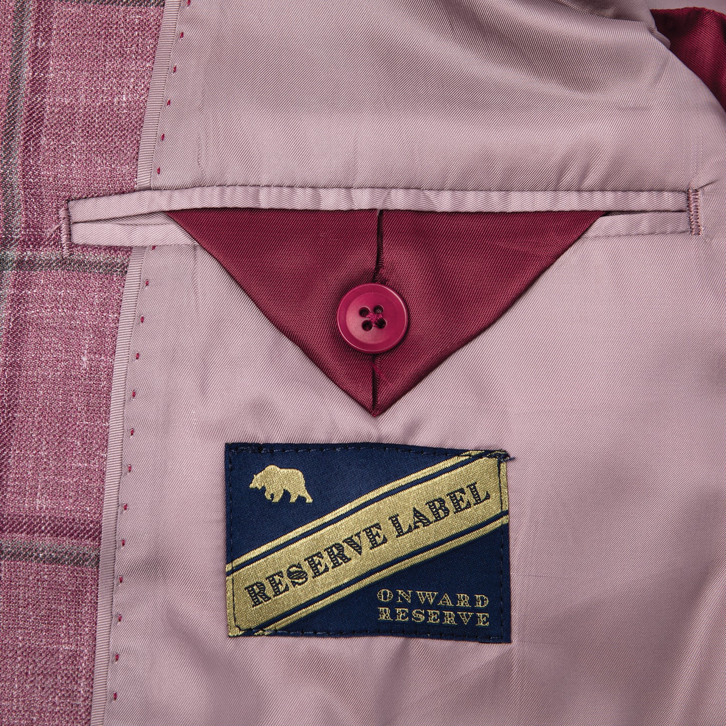 Fratelli Berry Windowpane Sport Coat