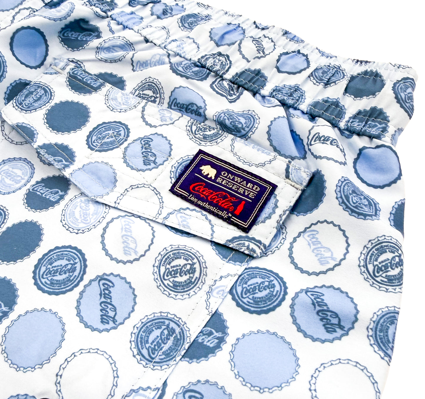 Coca-Cola Bottle Cap Swim Trunk - Sky
