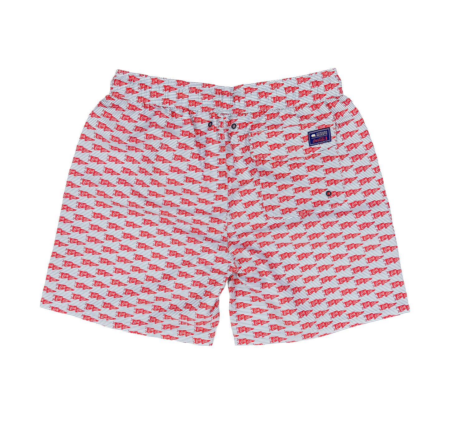 Coca-Cola Pennant Swim Trunk - White