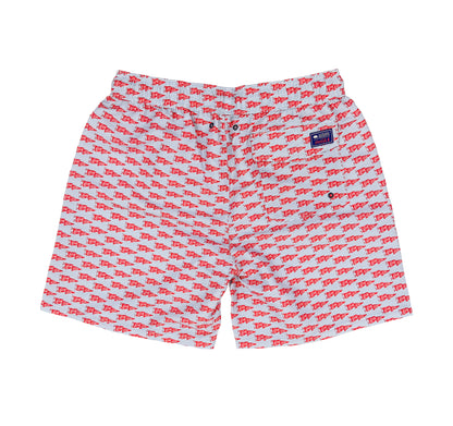 Coca-Cola Pennant Swim Trunk - White