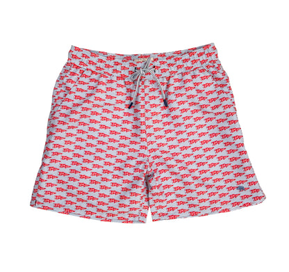 Coca-Cola Pennant Swim Trunk - White