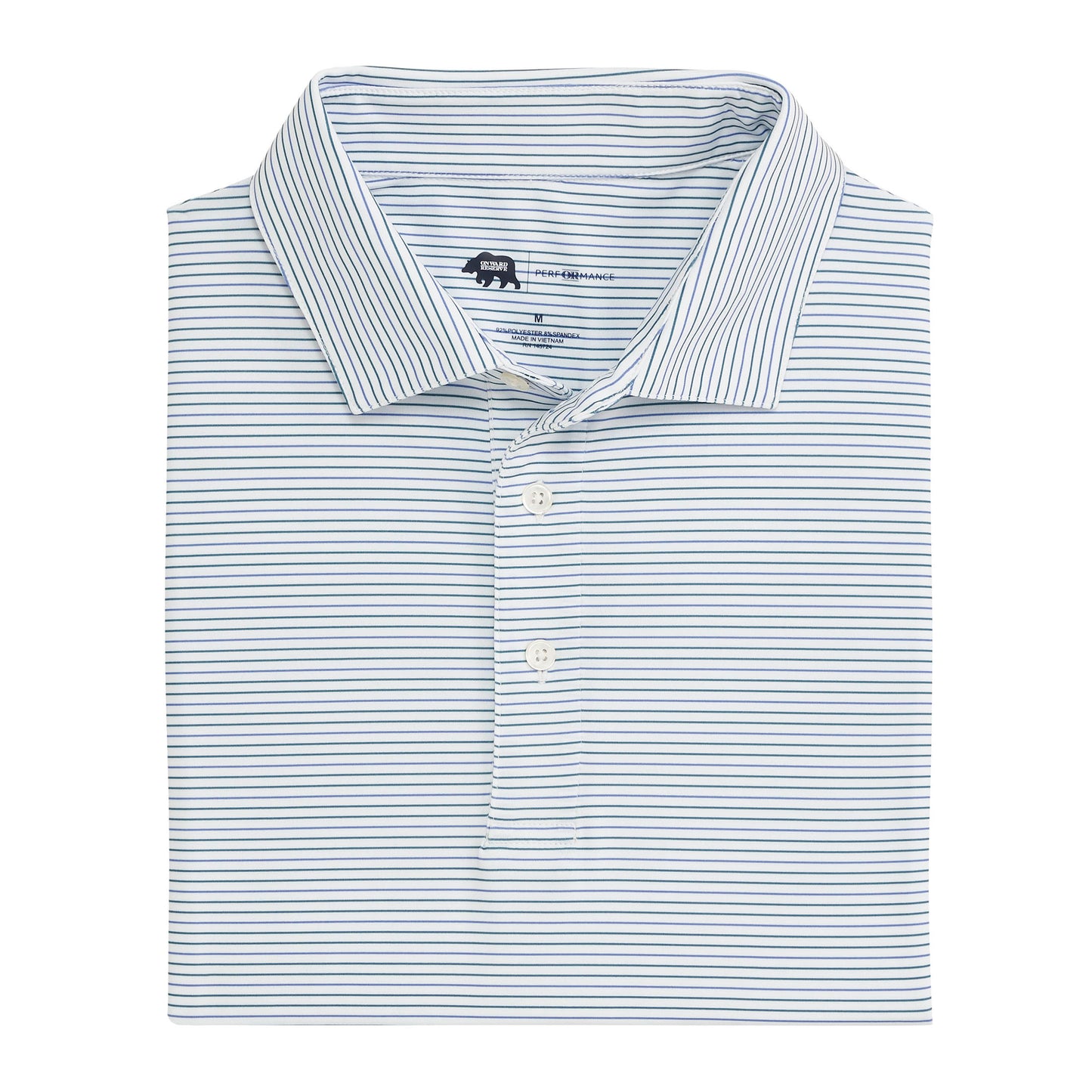 Driver Stripe Performance Polo - Mallard Green