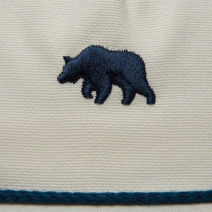 Bear Logo Oxford Rope Hat - White