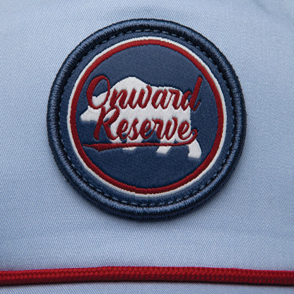Onward Reserve Script Logo Rope Hat - Lake Blue Hat/Red Rope