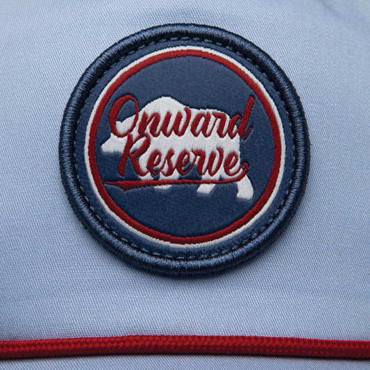 Onward Reserve Script Logo Rope Hat - Lake Blue Hat/Red Rope
