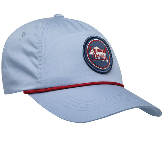 Onward Reserve Script Logo Rope Hat - Lake Blue Hat/Red Rope