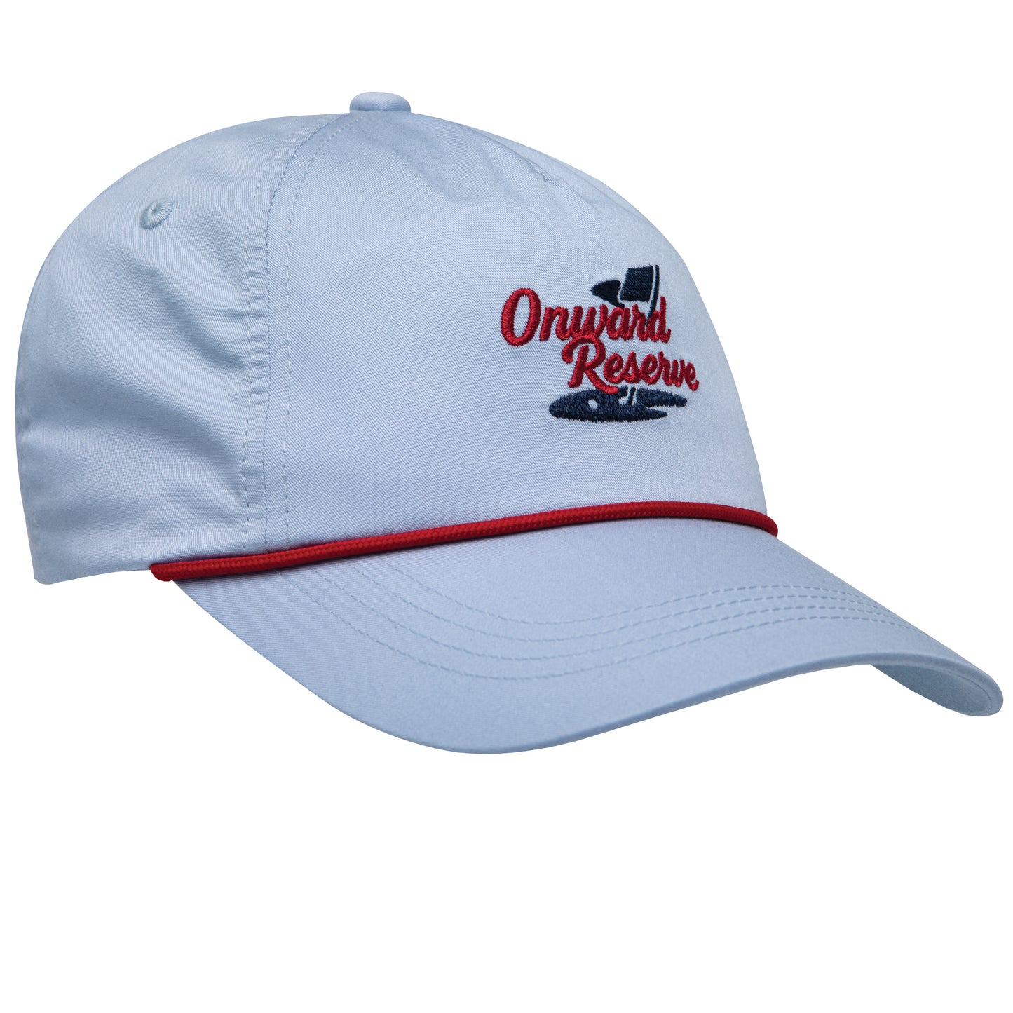 Onward Reserve Golf Rope Hat - Lake Blue Hat/Red Rope