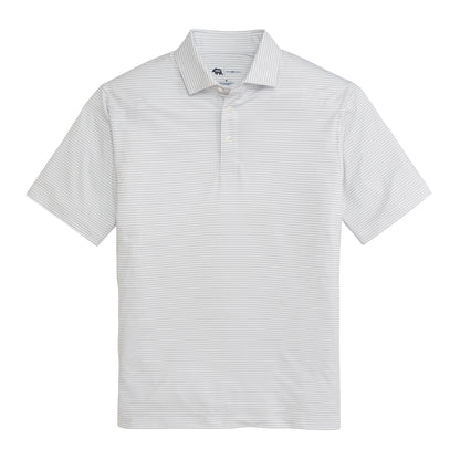 Echo Stripe Performance Polo - Harbor Mist