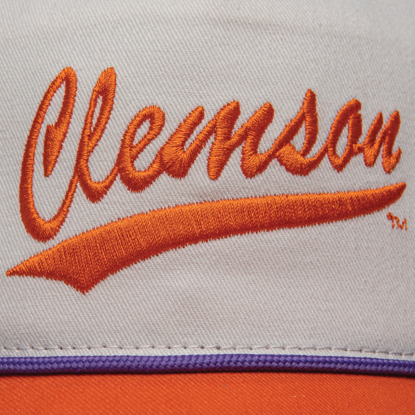 Clemson Locker Rope Hat - Cream