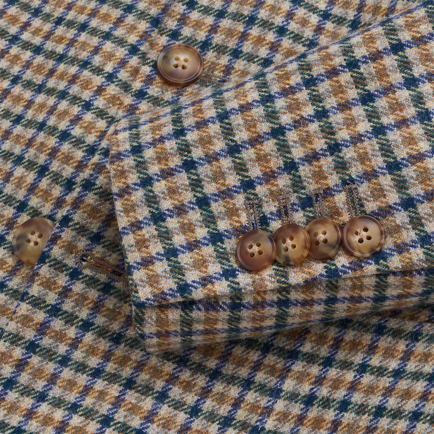 Fox Brothers Dune Multi Check Sport Coat - Dune