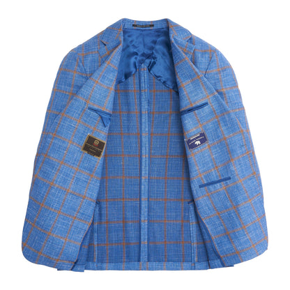 Fratelli Lichen Blue Windowpane Sport Coat
