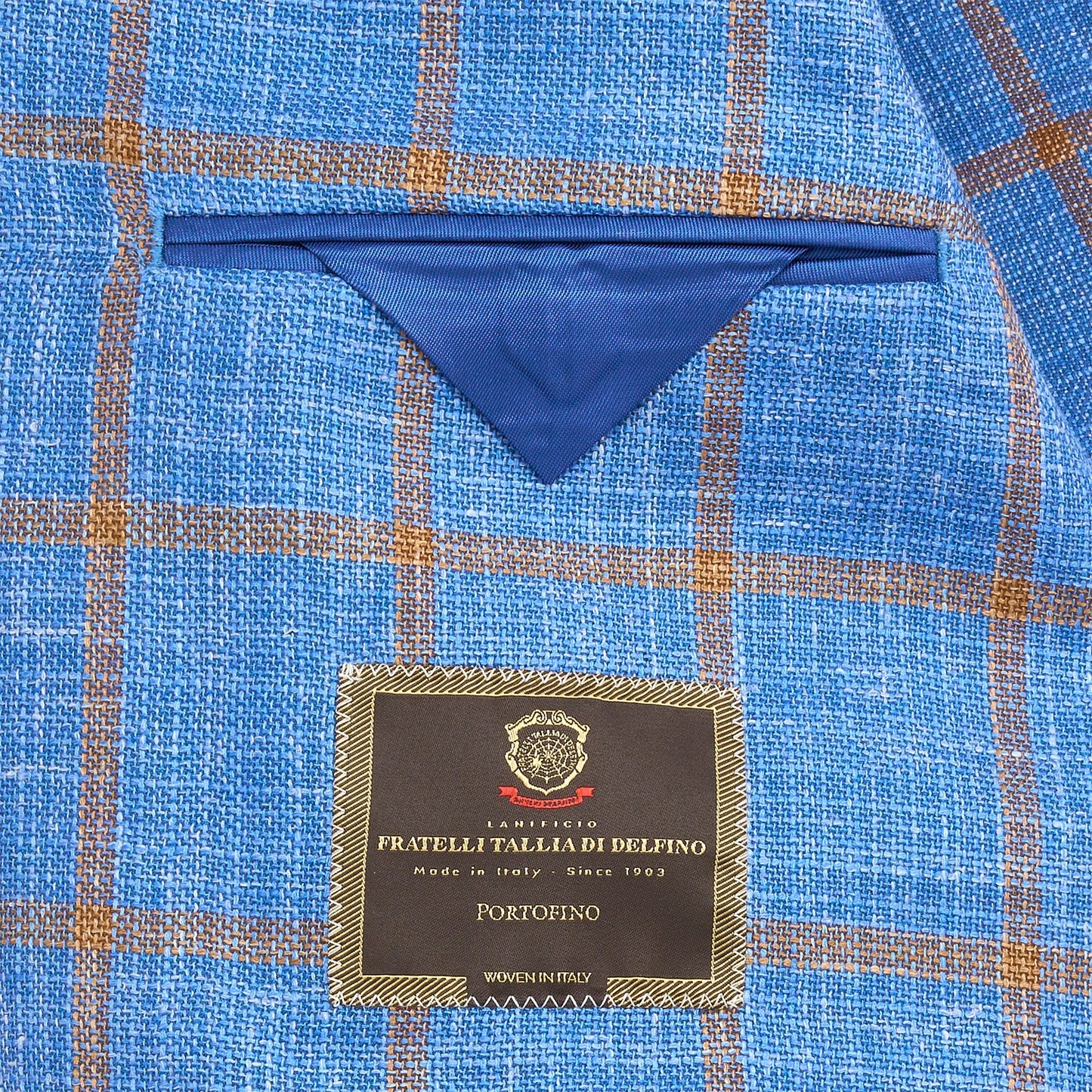 Fratelli Lichen Blue Windowpane Sport Coat