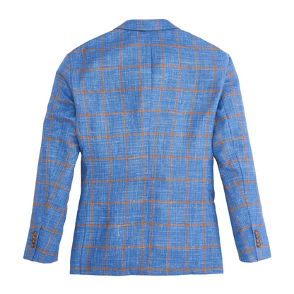 Fratelli Lichen Blue Windowpane Sport Coat