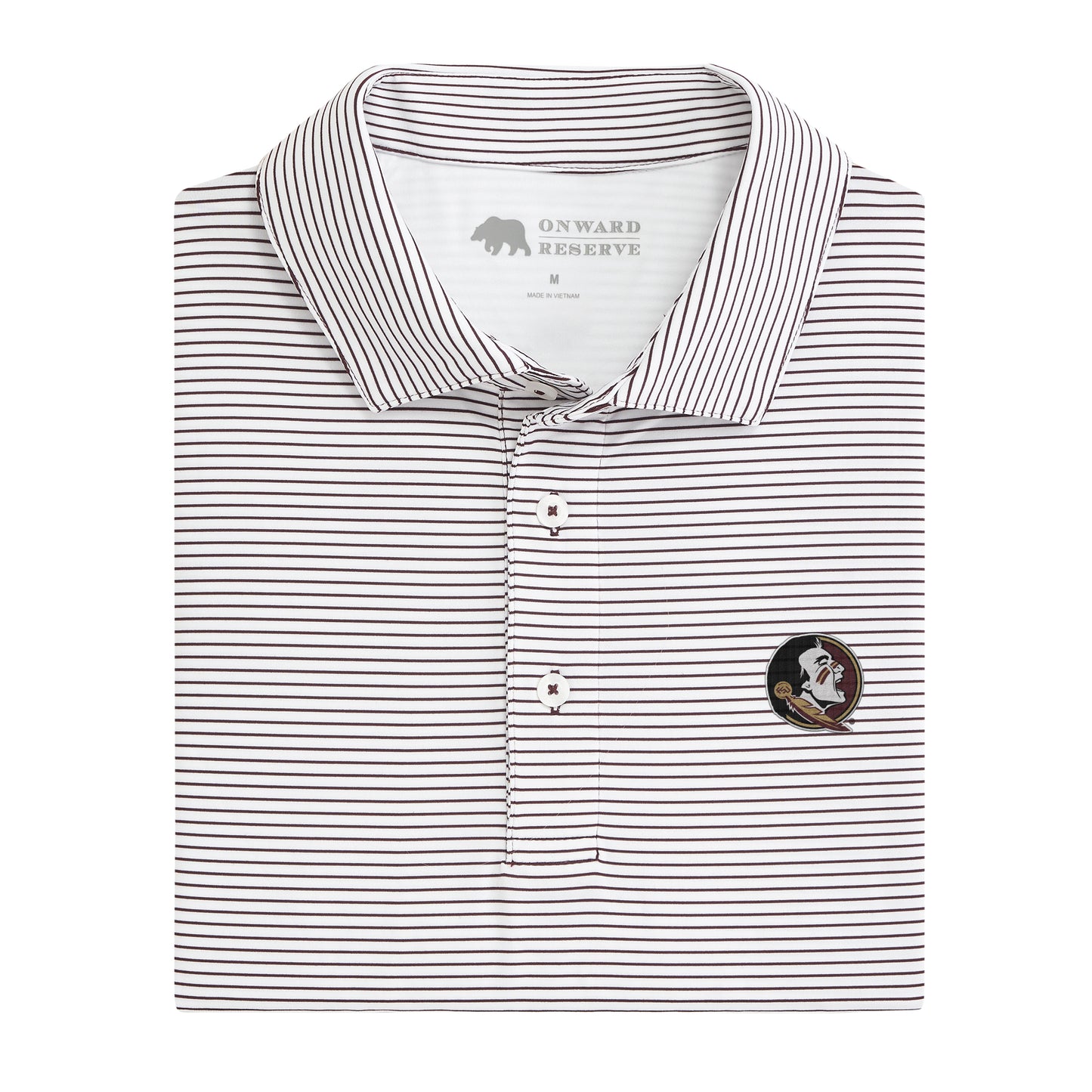 Birdie Stripe FSU Seminole Performance Polo