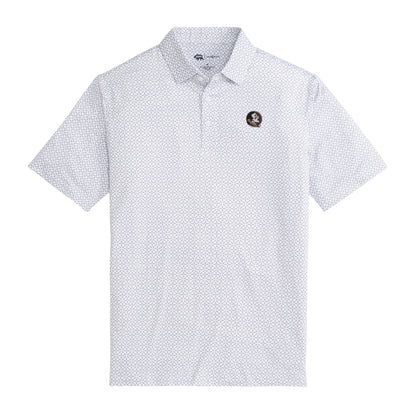 FSU Gameday Printed Performance Polo - White