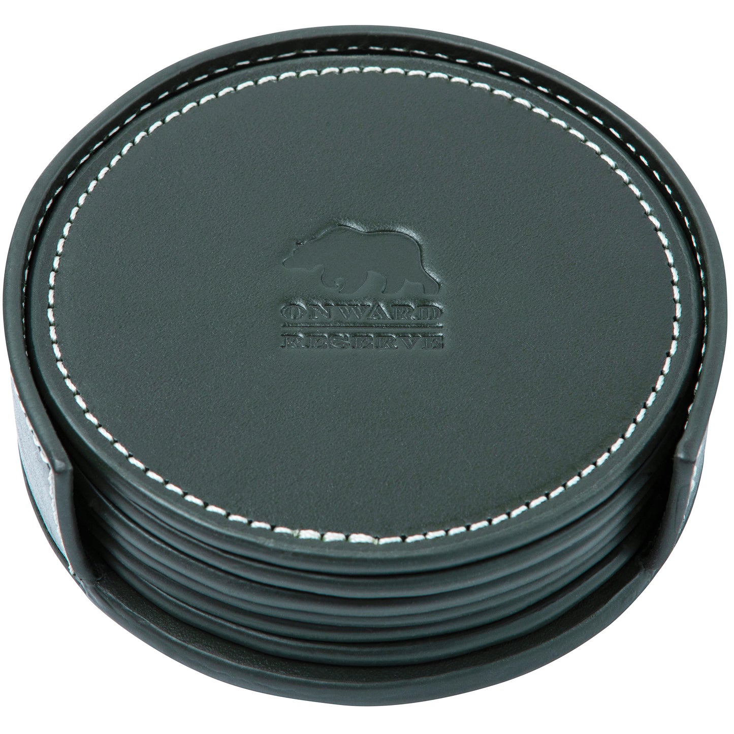 Leather Coaster Set - Fairway