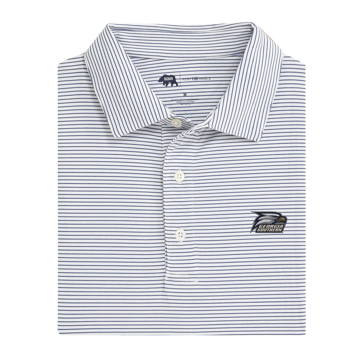 Birdie Stripe Georgia Southern Performance Polo