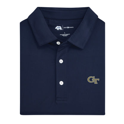 Solid Georgia Tech Performance Polo