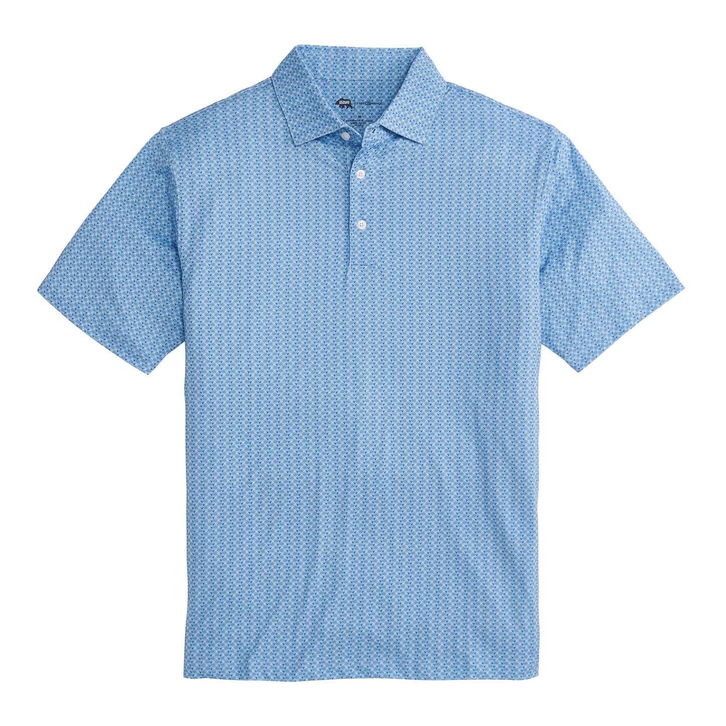 Goldie Printed Performance Polo - Riviera