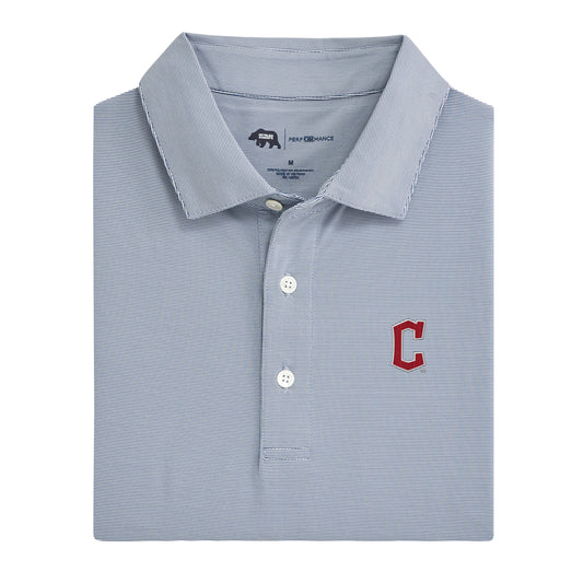Cleveland Guardians Hairline Stripe Performance Polo