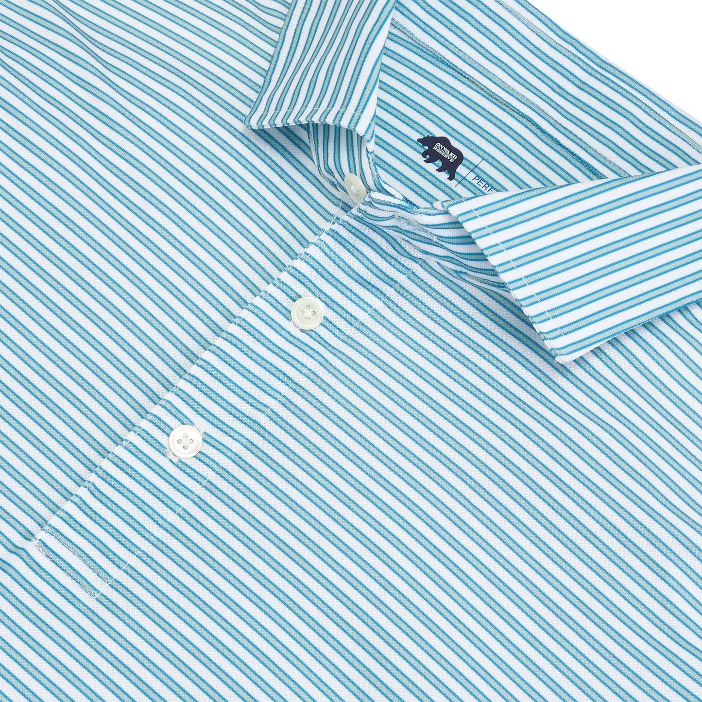 Guide Stripe Performance Pique Polo - Cloud