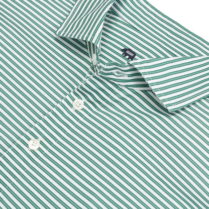 Guide Stripe Performance Pique Polo - Mallard Green