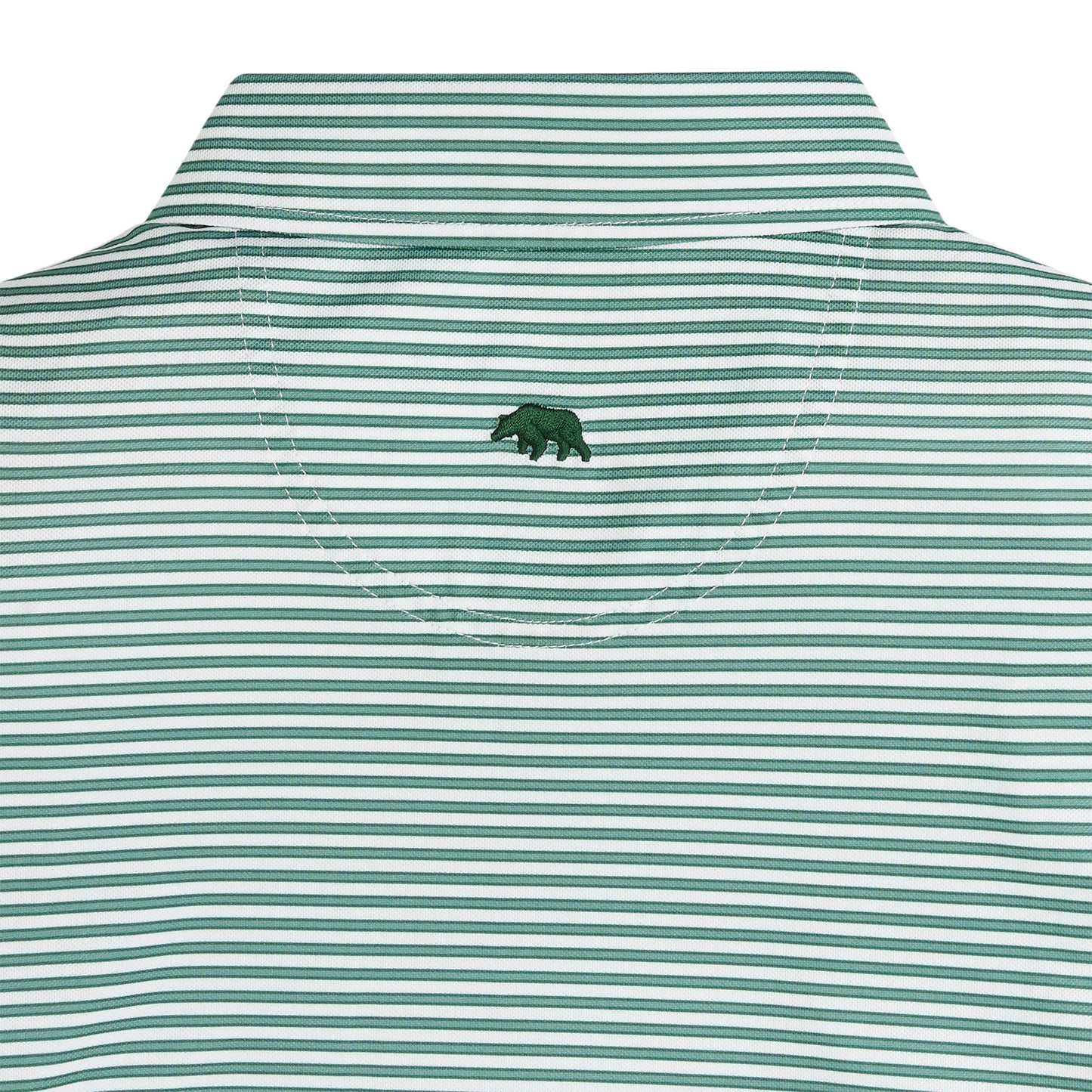 Guide Stripe Performance Pique Polo - Mallard Green