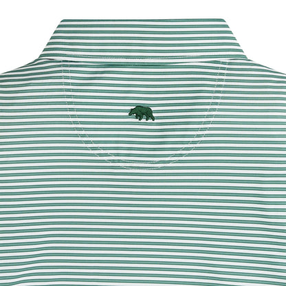 Guide Stripe Performance Pique Polo - Mallard Green