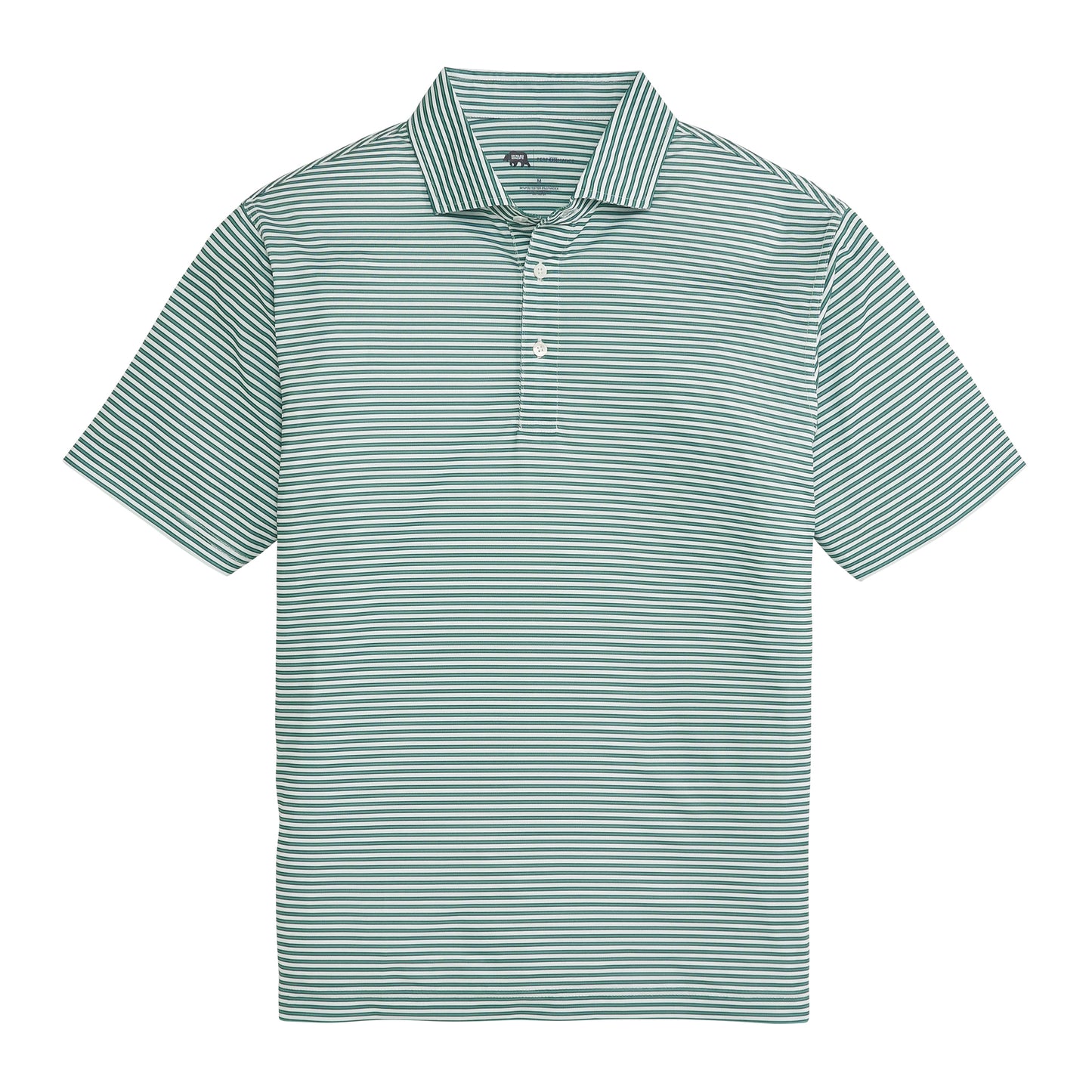 Guide Stripe Performance Pique Polo - Mallard Green